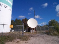 Highlight for Album: The 3.8m VSAT Dish in Sioux Lookout 